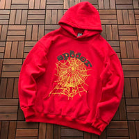 Red and Yellow Web Hoodie