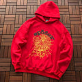 Red and Yellow Web Hoodie