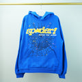 BLUE AND YELLOW WEB HOODIE