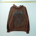 BROWN WEB HOODIE