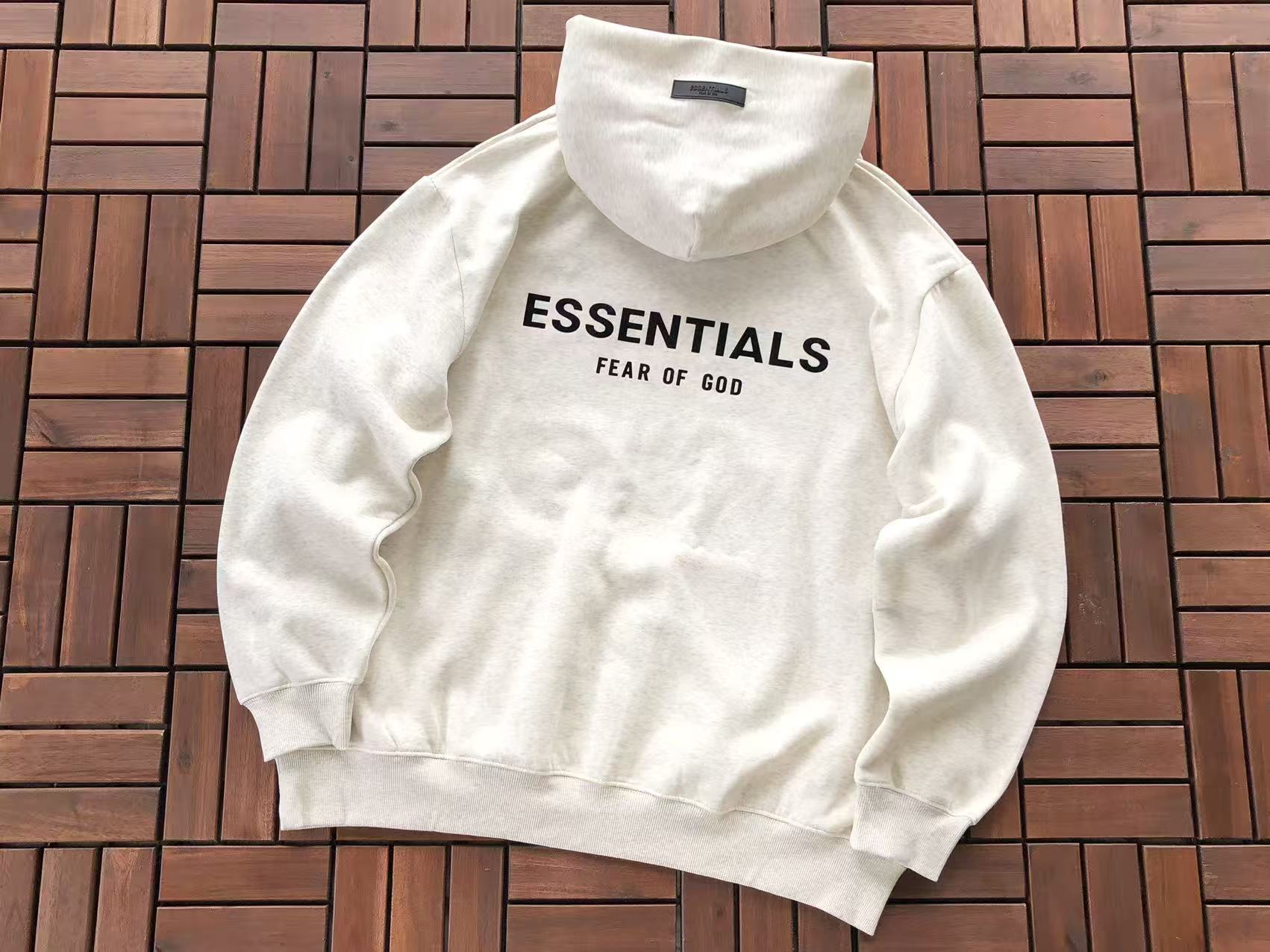 Cream Essential Hoodie