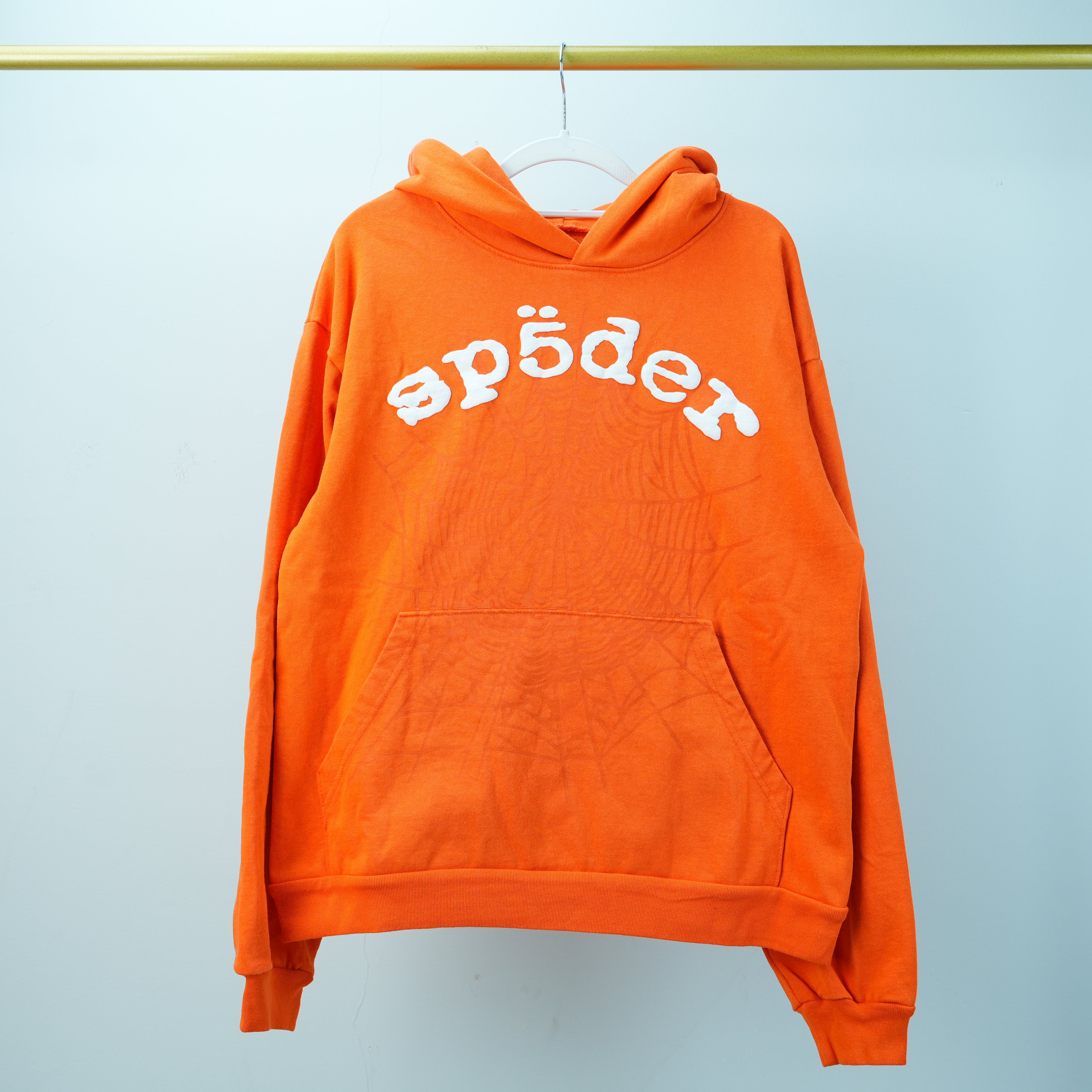 LIGHT ORANGE WEB HOODIE