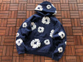 Navy Wreath Tear Hoodie