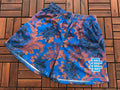 EE SHORTS BLUE AND BROWN