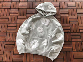 Grey Wreath Tear Hoodie