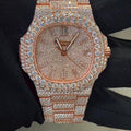 PATEK PHILLIP ICED OUT WATCH (BRONZE)