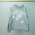 GREY WEB HOODIE