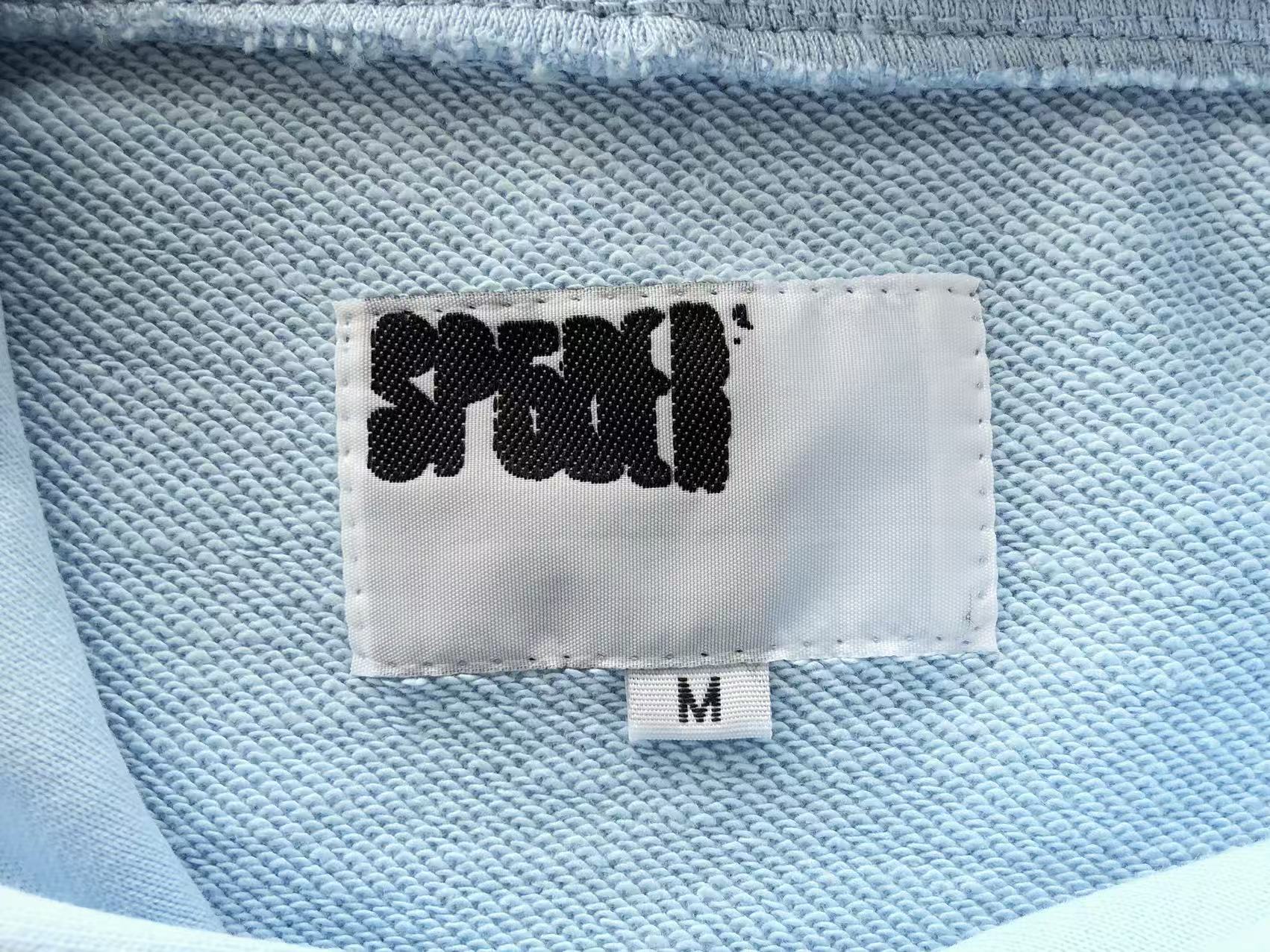 Light Blue Web Hoodie