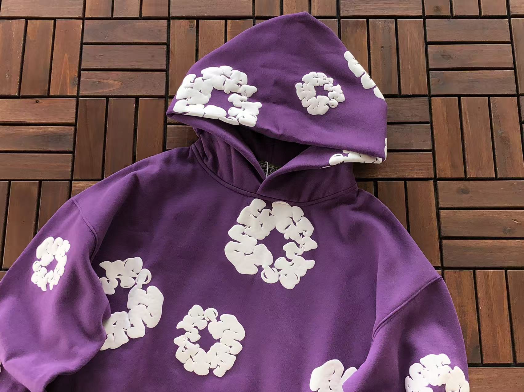 Purple Wreath Tear Hoodie