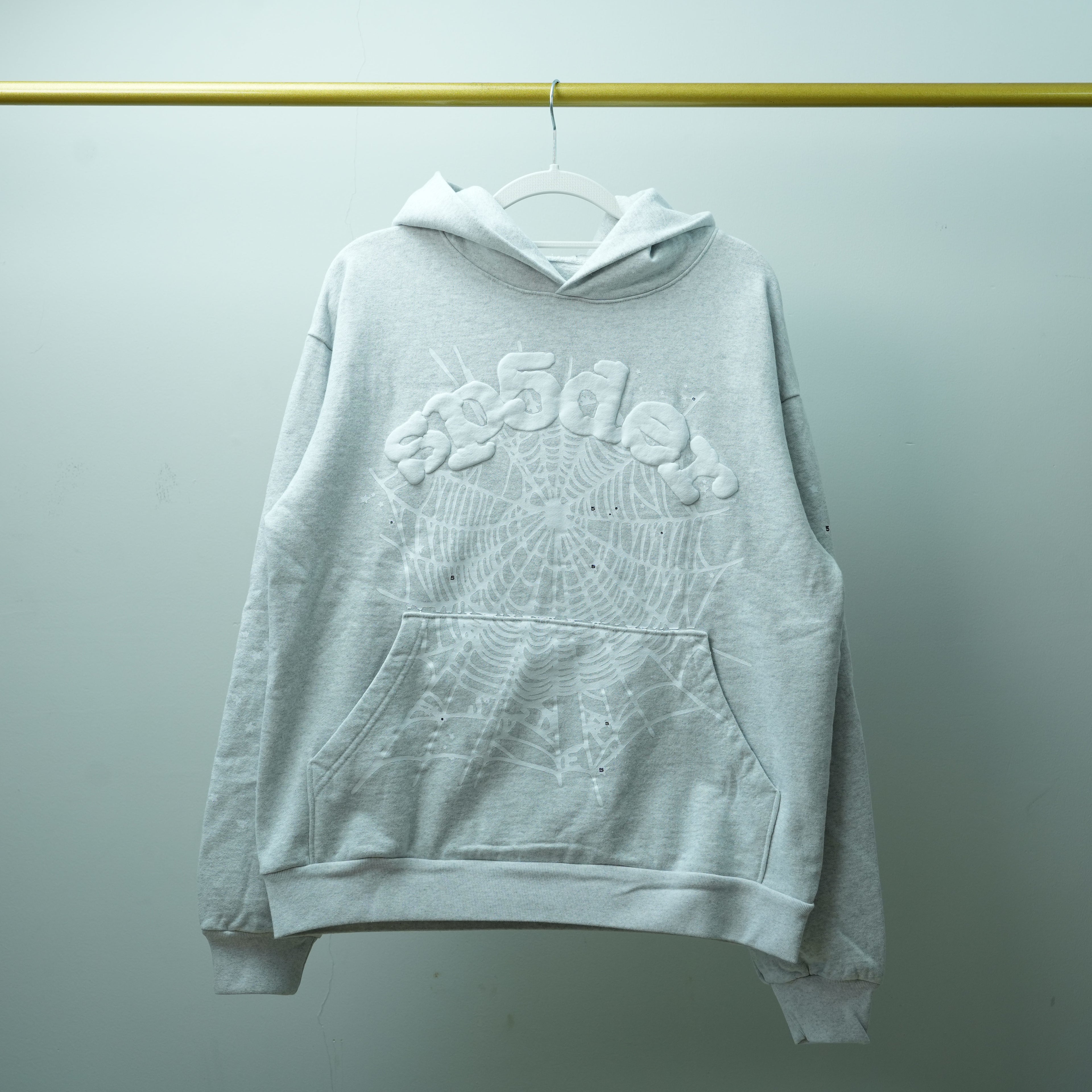 WHITE WEB HOODIE
