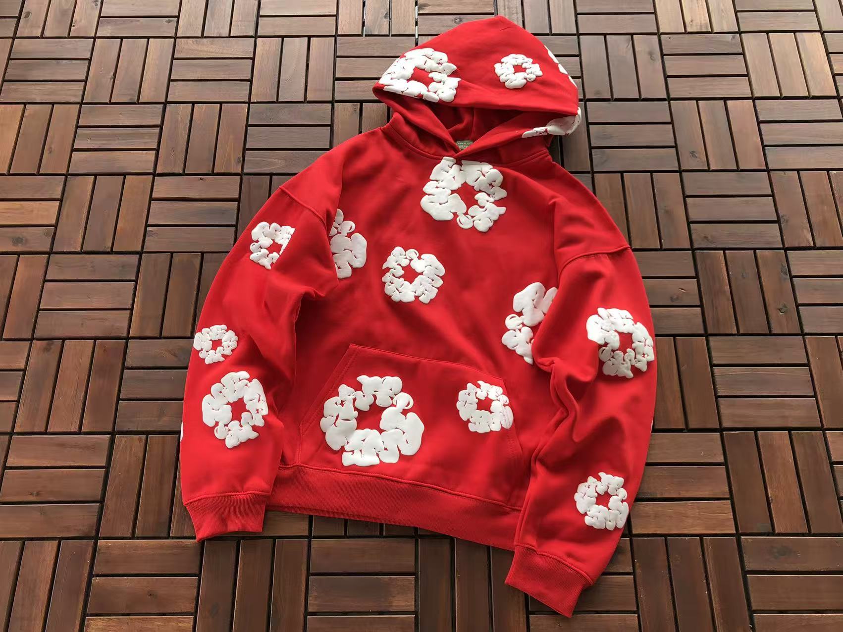 Red Wreath Tear Hoodie
