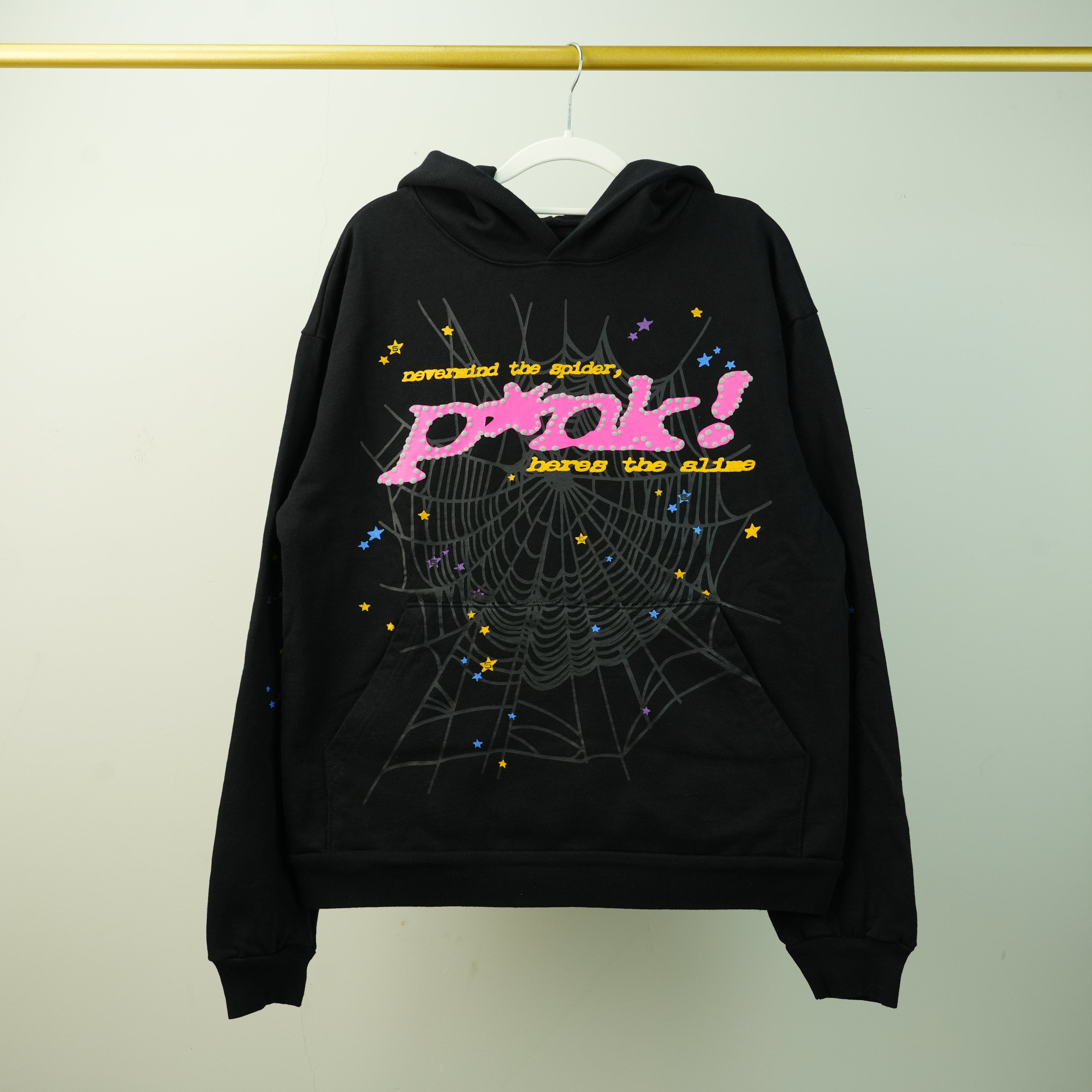 BLACK WEB HOODIE