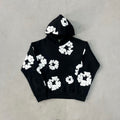 BLACK AND WHITE WREATH HOODIE