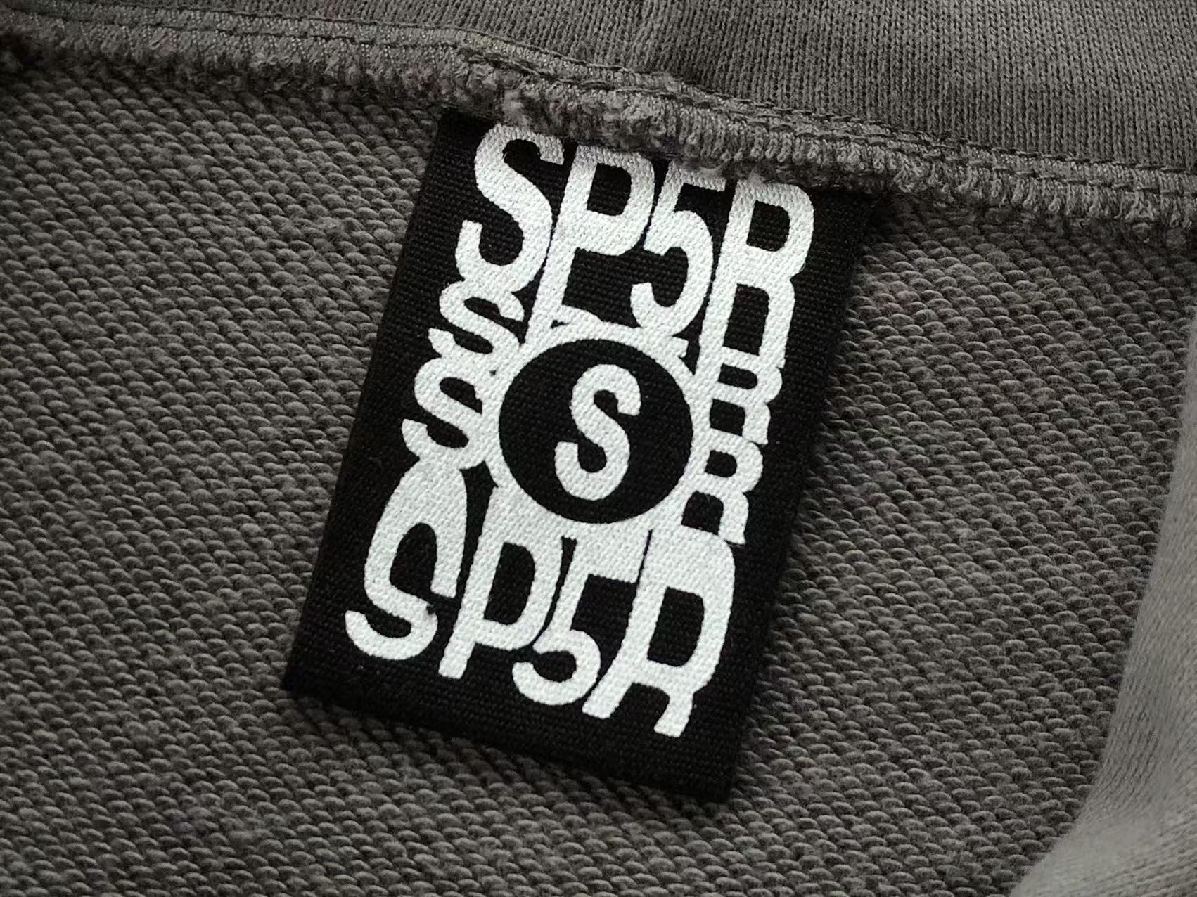 Grey and Green Web Hoodie