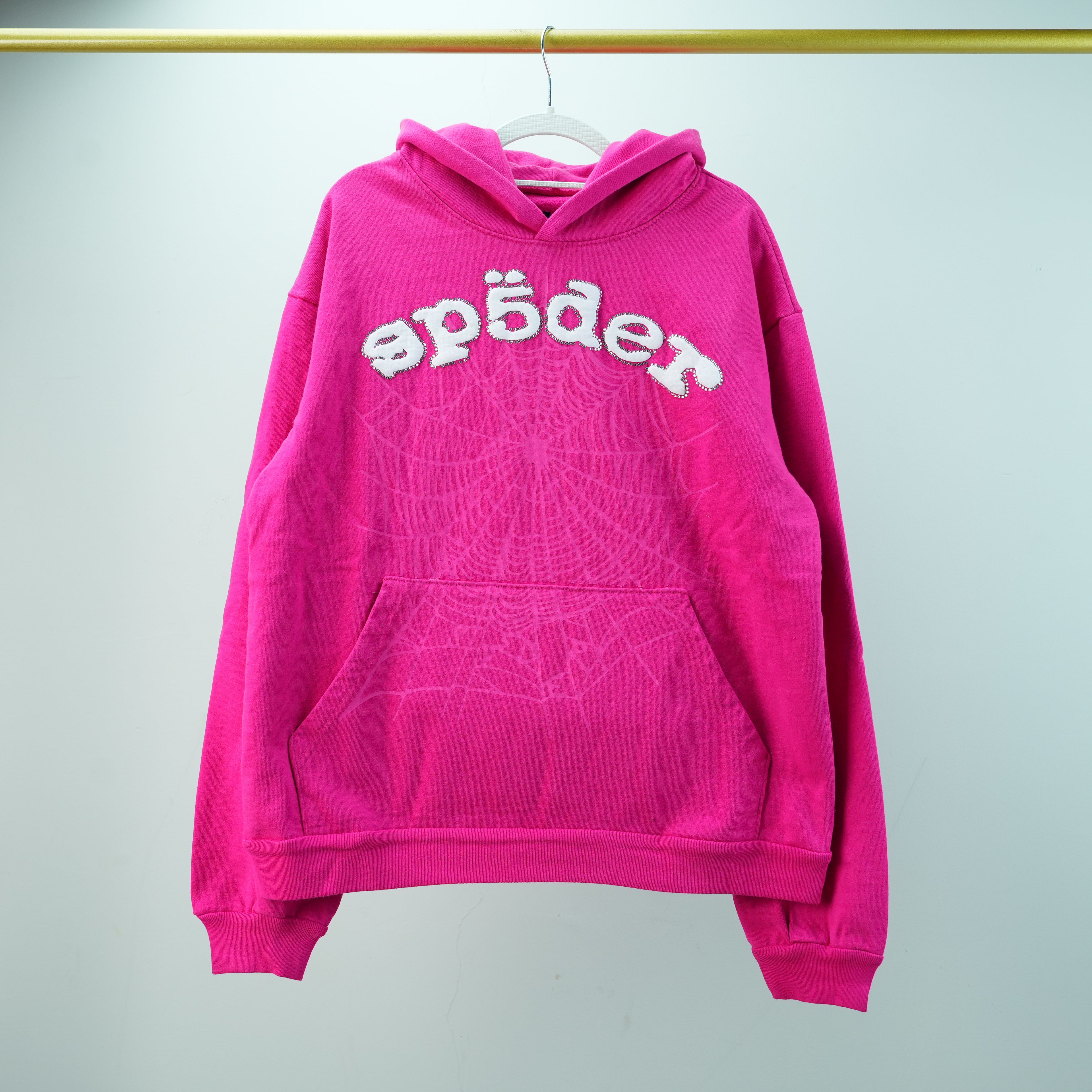 HOT PINK WEB HOODIE